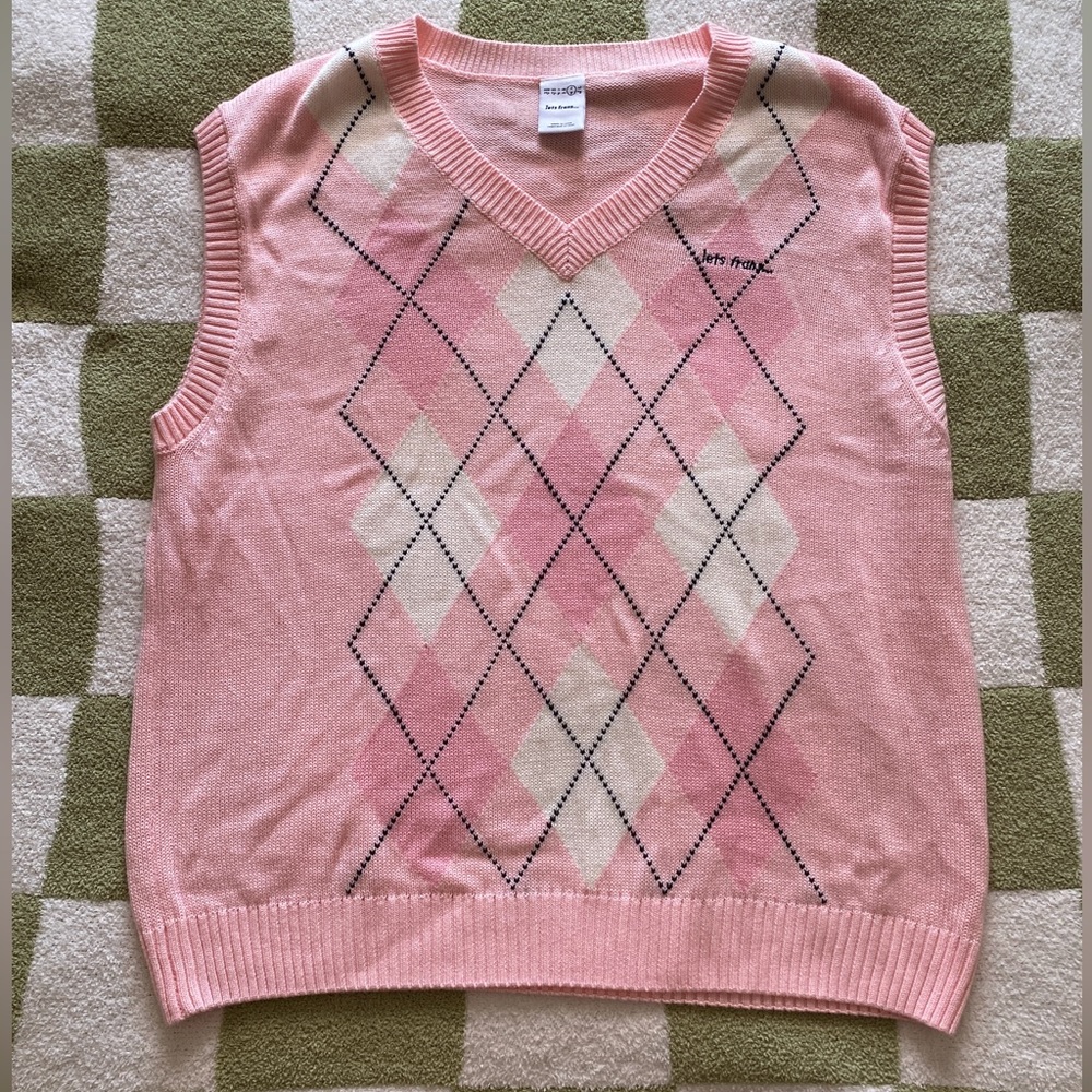 IETS FRANS baby pink sweater vest